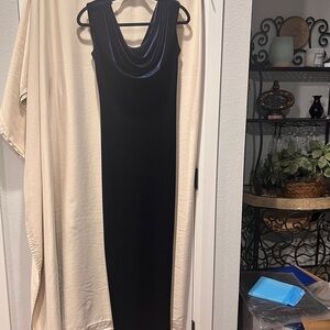 Sophisticated Navy Sleeveless Maxi Dress